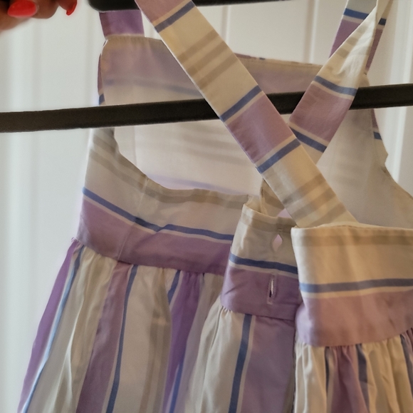 Toddler girls Janie and Jack summer striped halter dress sz 18-24mo - Picture 3 of 4